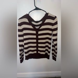 Brown striped sweater